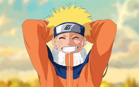 Baixe Papéis De Parede Do Narutouzumaki Com Um Sorriso Feliz