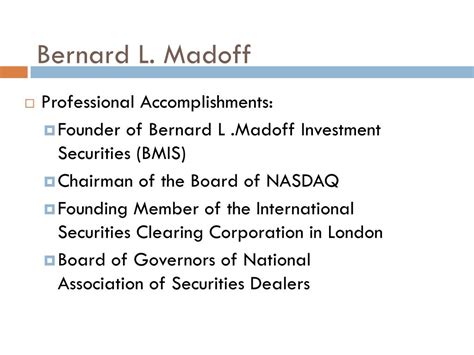 Ppt Bernie Madoff Powerpoint Presentation Free Download Id149577