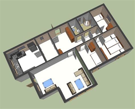Create 3d Floor Plan Exterior And Interior Model