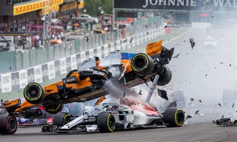 Formula 1 Car Crashes Into Crowd