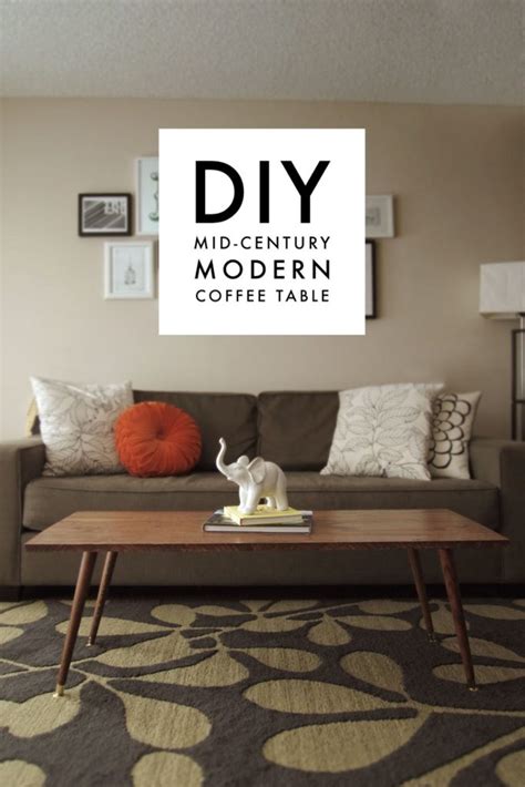 Clean white lacquer, smooth dark walnut, shiny glass, and luxurious marble satisfy even the most discerning tastes. DIY Mid-Century Modern Coffee Table - Jamie Bartlett Design