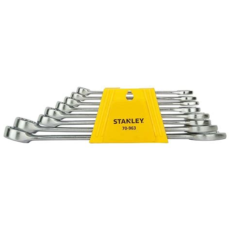 Stainless Steel Stanley 70 963e Combination Spanner Set Crv Packaging Box At Rs 321pack In Surat