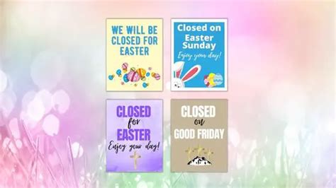 Closed For Easter Signs Free Printables Add A Little Adventure