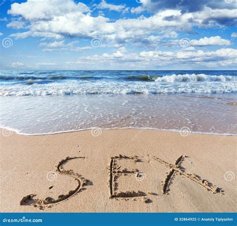 Spiaggia Con Il Sesso Di Parola Della Sabbia Immagine Free Download Nude Photo Gallery