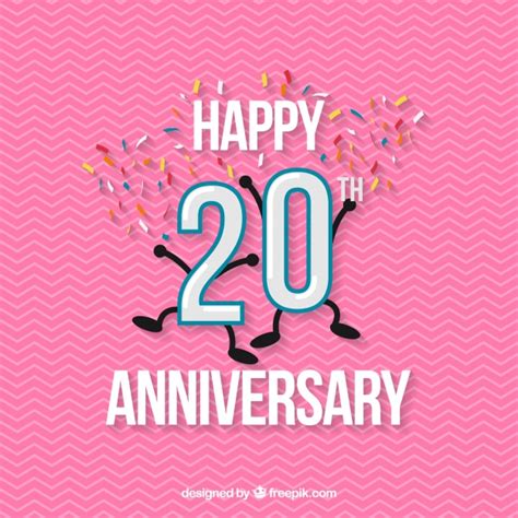 Here's a quick rundown of what to expect. Happy 20th anniversary background with confetti | Stock Images Page | Everypixel