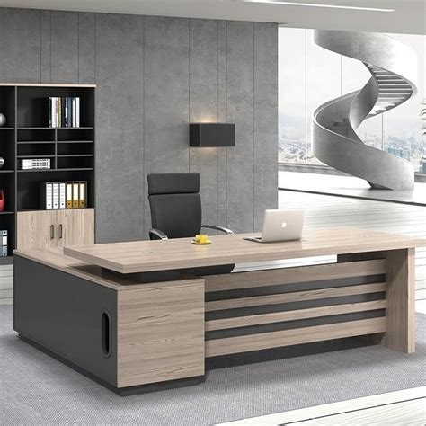 High End Luxury Office Furniture L Shape Design Strong Mobilier De