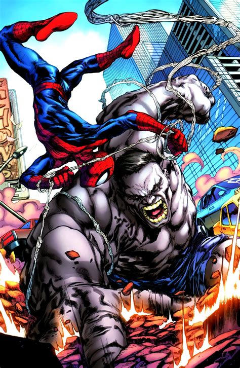 Ultimate Hulk Vs Spider Man By Carlo Pagulayan Hulk Marvel Marvel