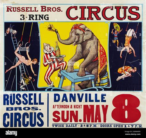 Vintage Circus Elephant Poster