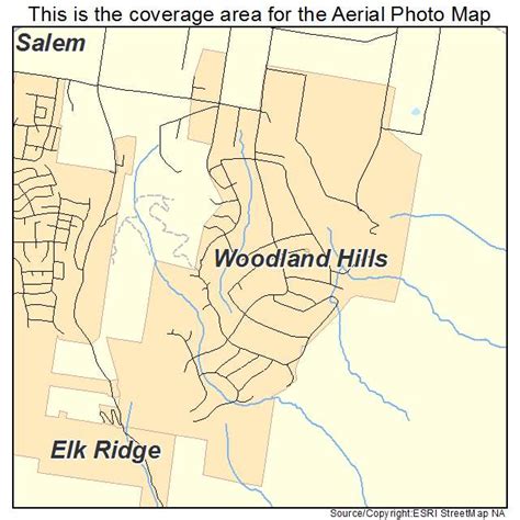 Aerial Photography Map Of Woodland Hills Ut Utah