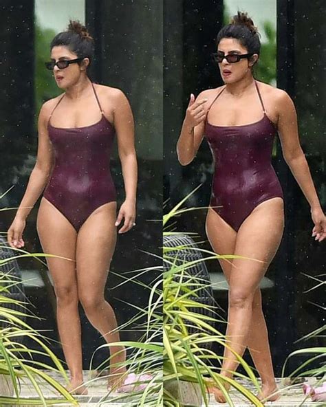 Priyanka Chopra Looks Jaw Dropping Hot As She Takes A Dip In A Sexy Swimsuit प्रियंका चोपड़ा