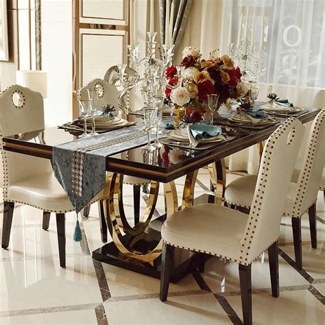 Luxury Design Modern Dining Room Furnitures Table And