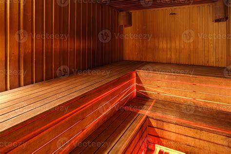 large standard design classic wooden russian bath sauna interior with hot stones 9927579 stock