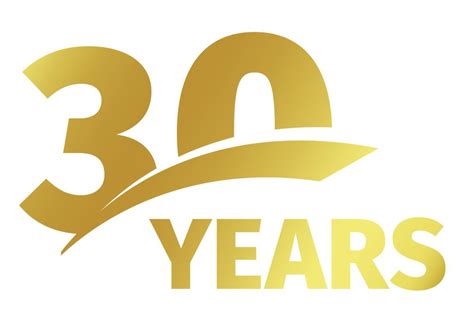 Check spelling or type a new query. Isolated abstract golden 30th anniversary logo on white ...