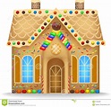 Cartoon gingerbread house stock vector. Illustration of biscuit - 87482480