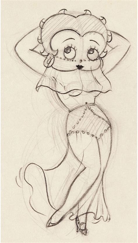 Betty Boop Betty Boop Drawings Production Drawing