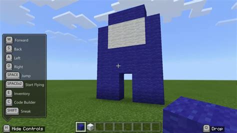 How To Build A Among Us Character In Minecraft Youtube