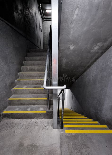 Dark Concrete Emergency Stairs Stock Photo Image Of Neverending