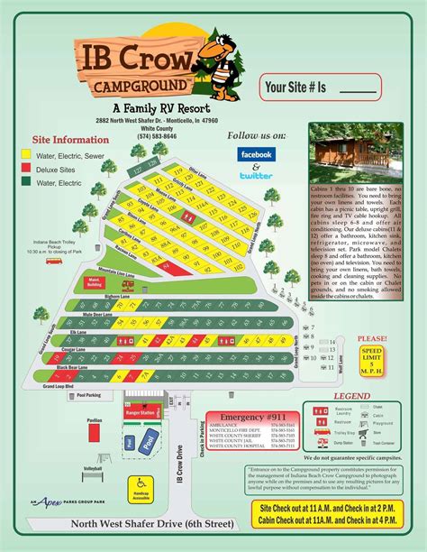 Ib Crow Campground Map Campground Views