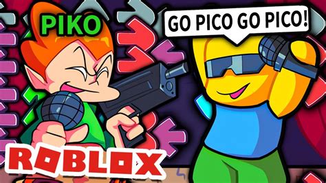 I Pretended To Be Pico In Roblox Friday Night Funkin Youtube