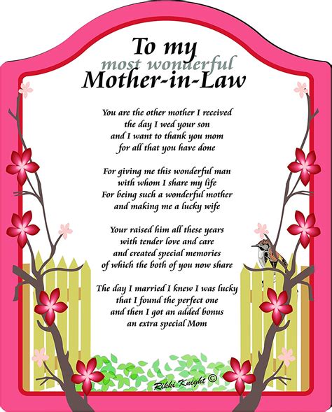 Poems To My Mother In Law Quotesclips