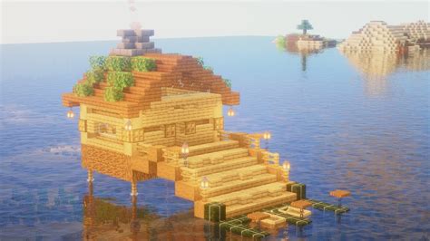 Ocean House Build Tutorial Simple Design Minecraft 117 Caves And