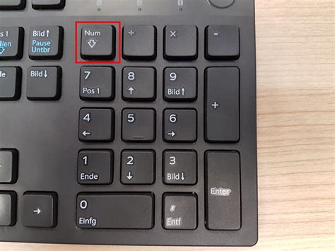 Num Lock Taste Lage Auf Der Tastatur Und Funktion
