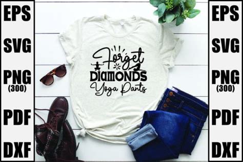 Forget Diamonds Yoga Pants Graphic By Vector Shop 360 · Creative Fabrica