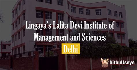 Lingayas Lalita Devi Institute Of Management And Sciences Delhi