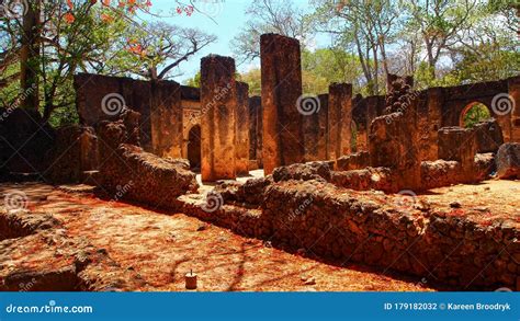The Ancient City Of Gede Gede Ruins Kenya Stock Photo Cartoondealer