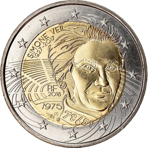 Piece De 2 Euros Rare Simone Veil Communauté Mcms