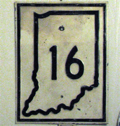Indiana State Highway 16 Aaroads Shield Gallery