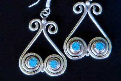 Tibetan Tribal Earrings Jewelry Spiral