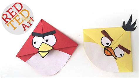 Angry Birds Crafts Easy Bookmark Corners With Michelles Cuties