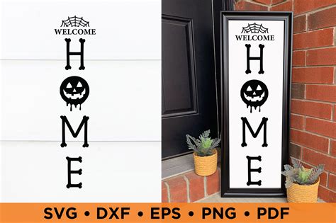 Welcome Home Vertical Sign SVG Graphic By CraftlabSVG Creative Fabrica