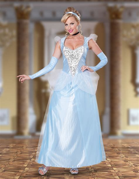 Fashion Womens Ladies Luxury Cinderella Princess Cosplay Costume For Adult Cinderella Dress