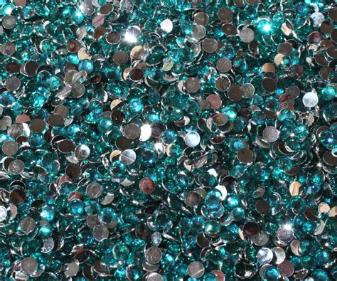 1000 crystal flat back acrylic rhinestones gems capri blue etsy