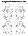 8 Free Printable Large and Small Gingerbread Man Templates
