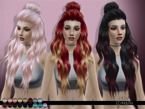 Night Hair By Leahlilith At Tsr Sims 4 Updates