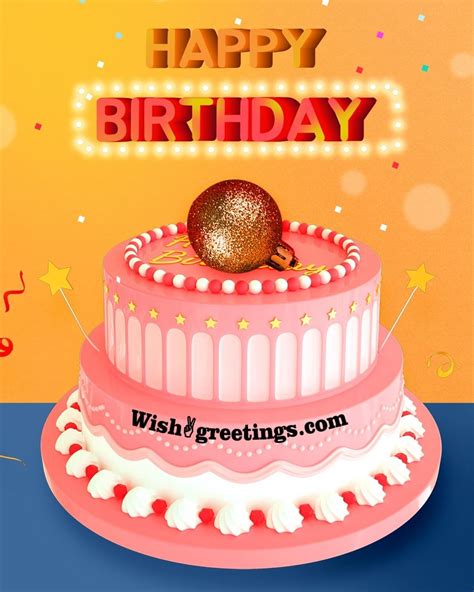 Top 999 Wish Happy Birthday Cake Images Amazing Collection Wish