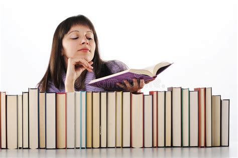 Young Woman Reading A Book Stock Photo Image Of Book 24155392
