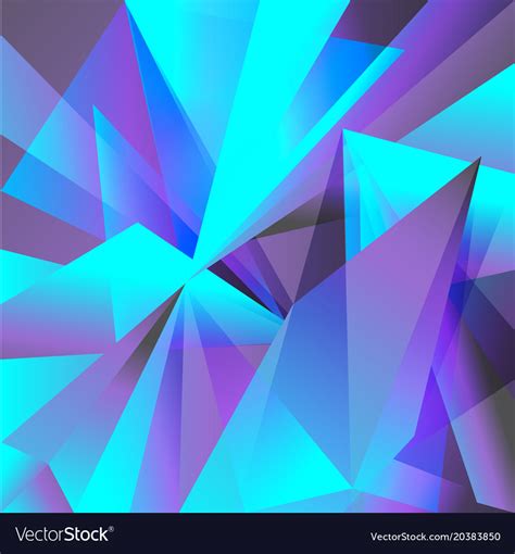 Geometric Background Purple Turquoise Abstraction Vector Image