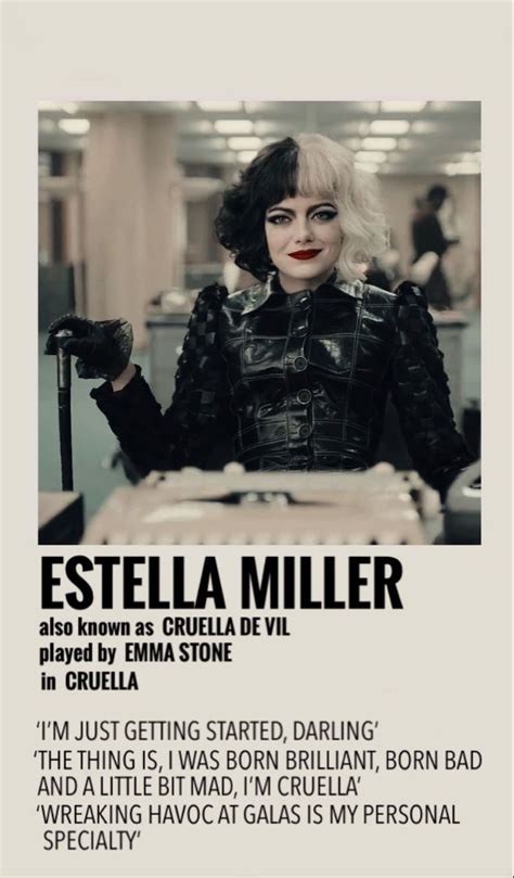 Estella The Thing Is Emma Stone Disney And Dreamworks Minimalist Poster Elliot Like You