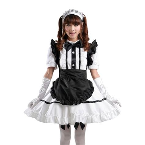 Tomsuit Womens Japanese Anime Maid Cosplay Apron Outfit Costumes