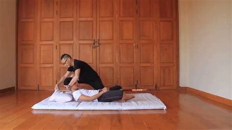 Transition Prayer Pose To Laying Down On Back Reviewing Thai Massage Techniques With Kam Thye