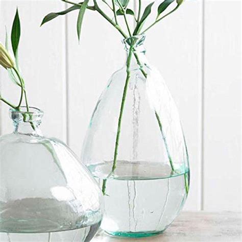 Clear Tall Recycled Glass Balloon Vase 19 Recycled Glass Vases