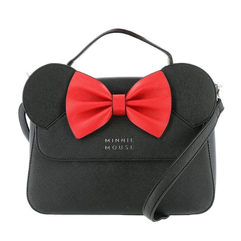 Loungefly X Disney Minnie Mouse Crossbody Bag With Ears And Bow All Nerd