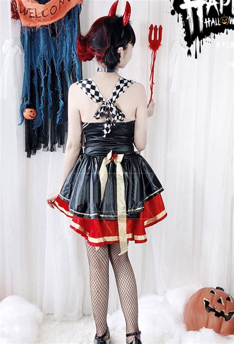Lolita Dress Red Queen Of Hearts Vampire Shining Gothic Witch Devil