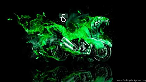 Flaming Motorcycle Wallpapers Wallpaper Cave