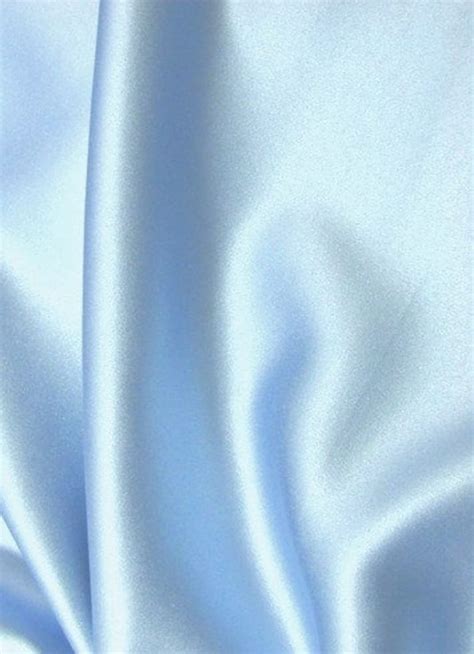 Soft Baby Blue Satin Fabric Thick Fabric By The Yard Half Etsy