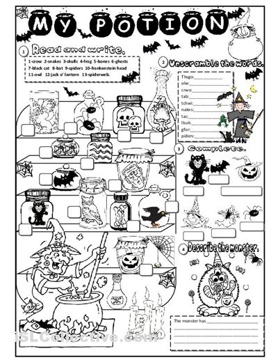 printable halloween activity worksheets projekty  wyprobowania